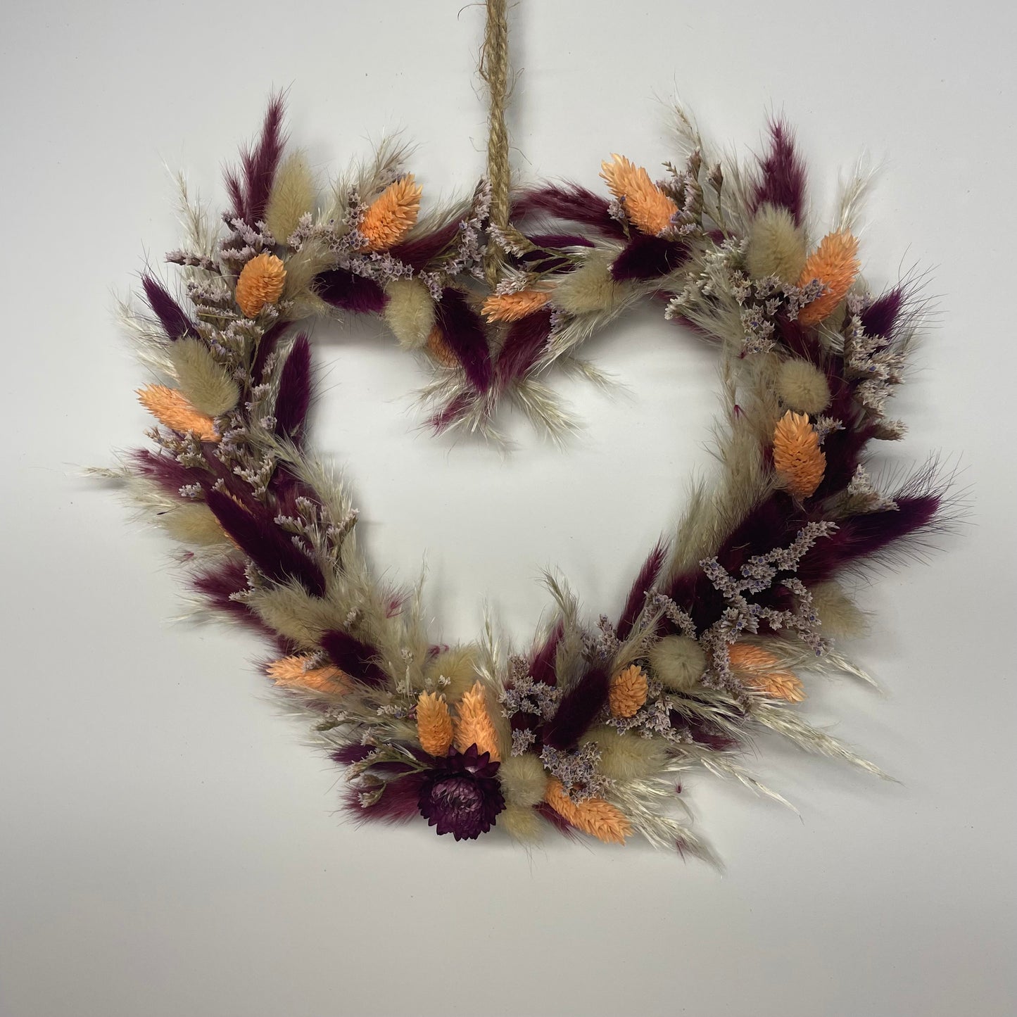Couronne de fleurs séchées "Petit Coeur"